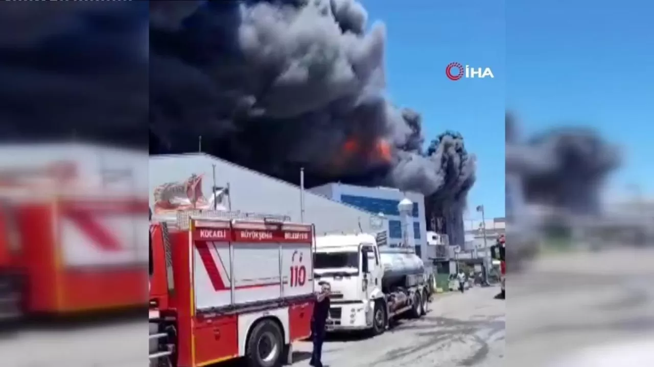 İstanbul'da Deri Organize Sanayi Bölgesi'nde fabrika yangını