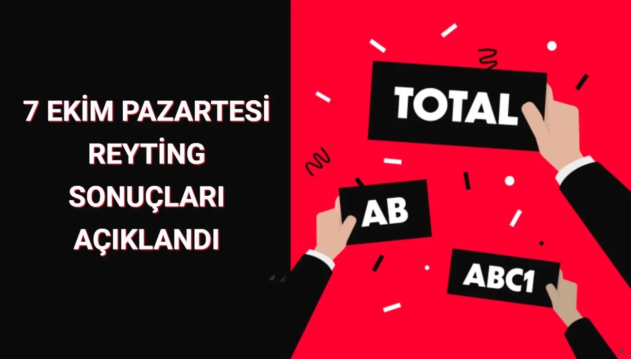 Reyting Sonuçları 7 Ekim 2024 Pazartesi: Dünün Reyting Birincisi Kim Oldu?