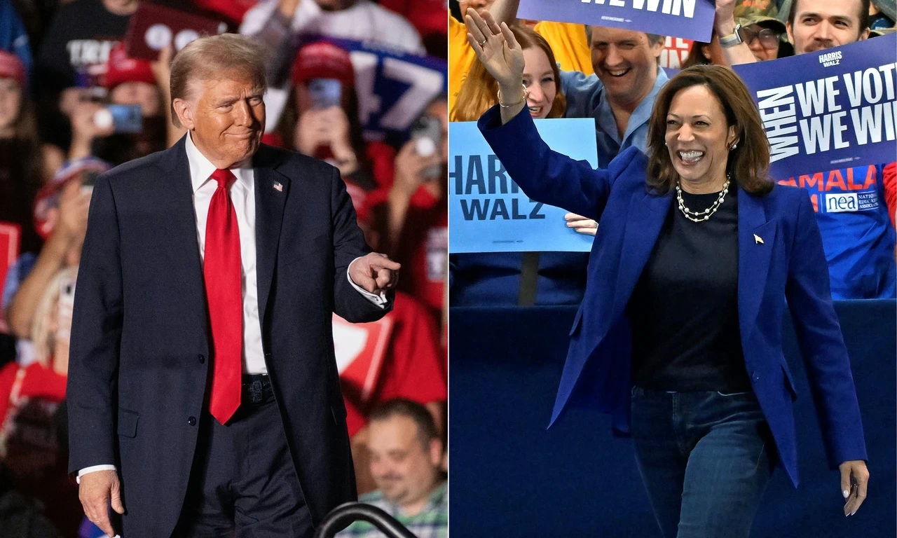 ABD Yeni Başkanını Yarın Seçiyor: Harris ve Trump Son Hamlelerini Yapıyor