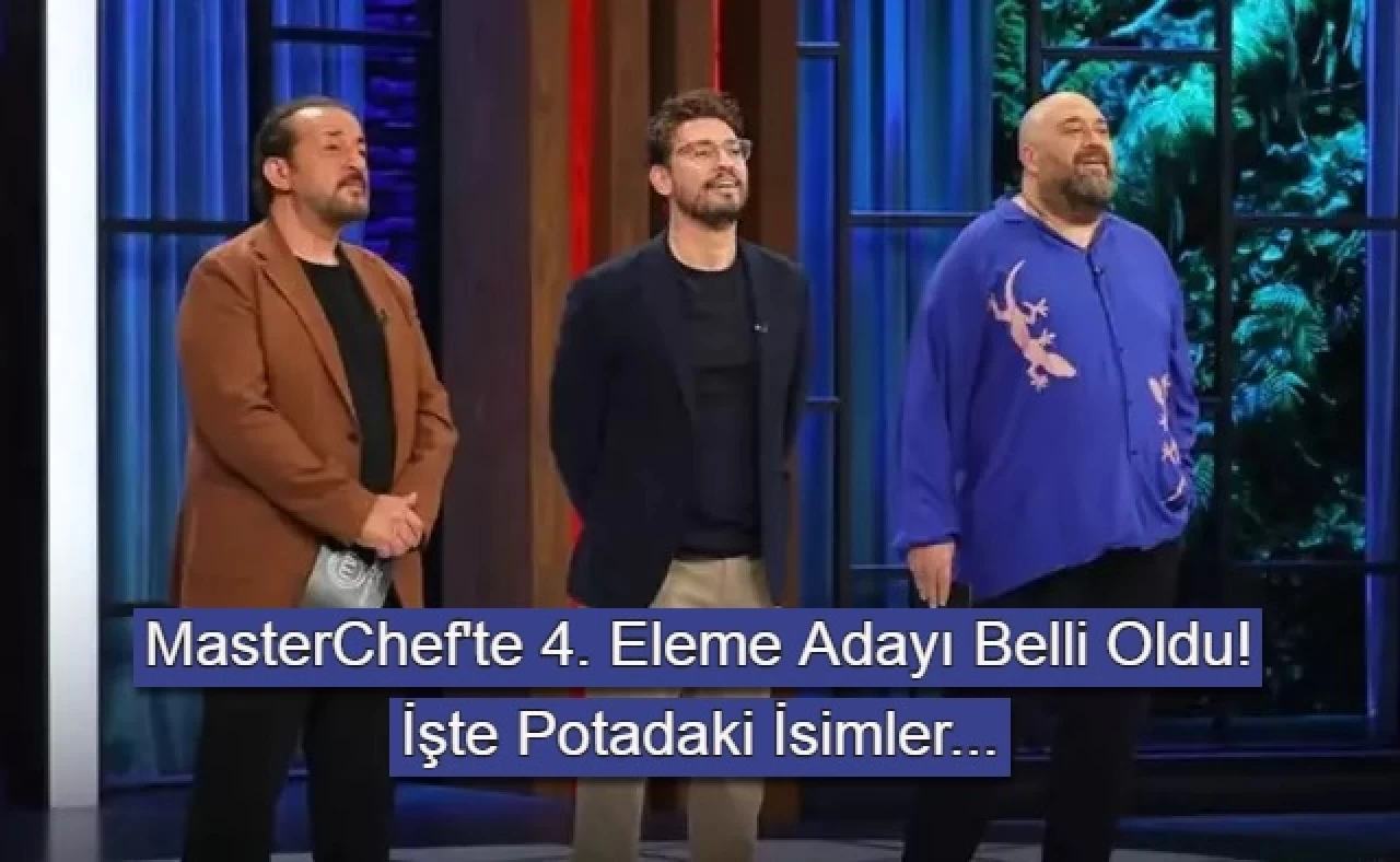 MasterChef 4. Eleme Adayı Belli Oldu! 30 Kasım 2024 MasterChef'te Potaya Giden İsim...