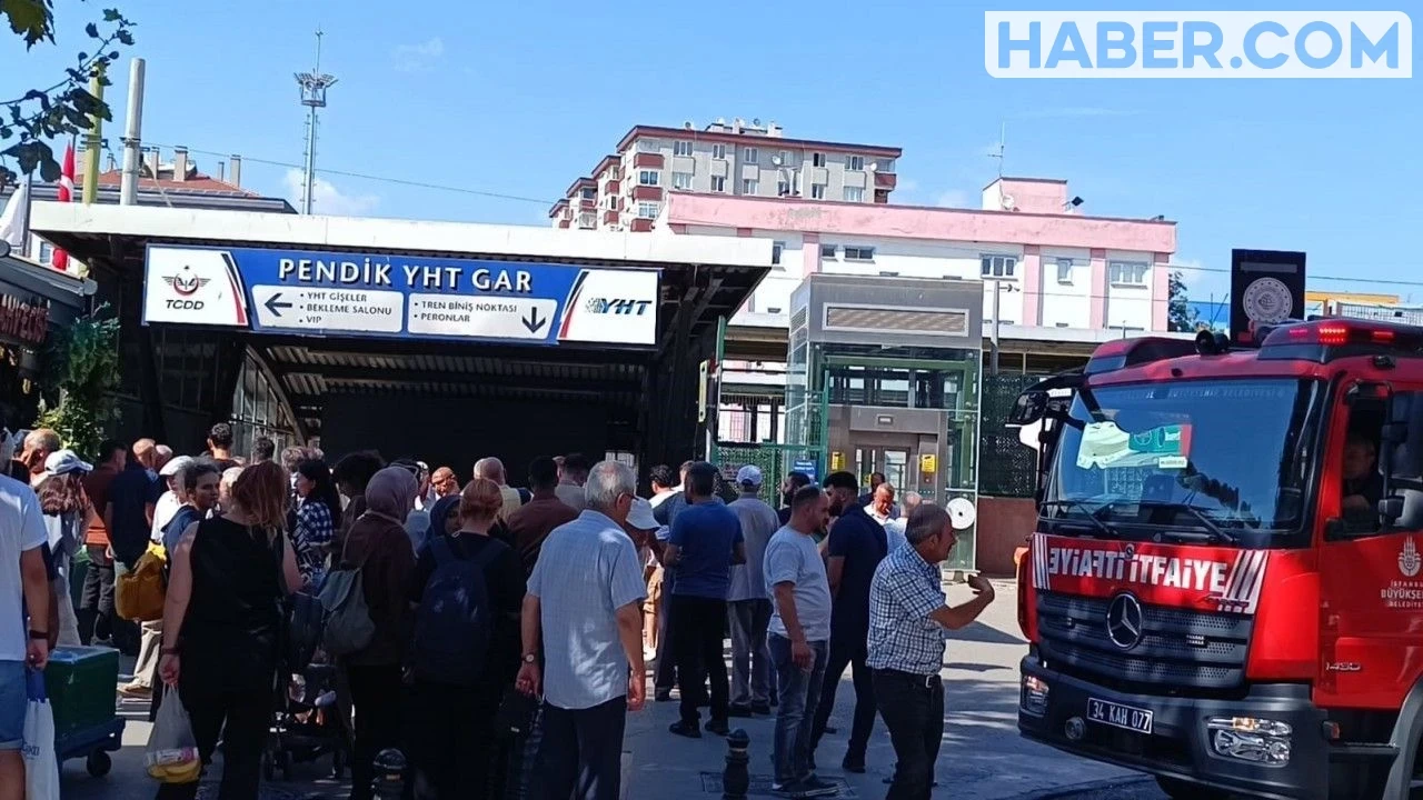 Pendik Marmaray Durağında Yangın! Seferler Durduruldu