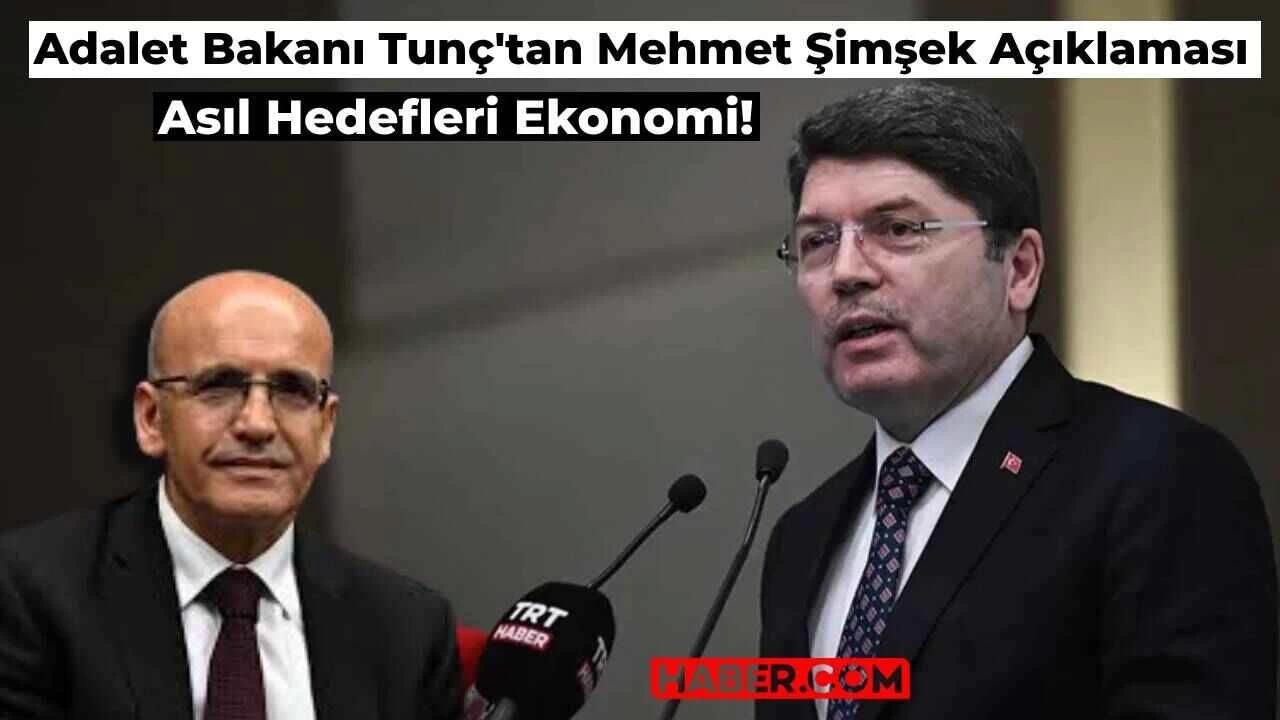 Mehmet Şimşek İstifa Etti İddiası için Bakan Tunç’tan Yanıt Geldi: Hedef Ekonomi!