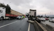 D100 karayolunda kaza: İstanbul yönünde trafik aksadı