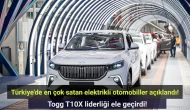 Türkiye'de en çok satan elektrikli otomobil: Togg T10X liderliği ele geçirdi