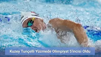 Kuzey Tunçelli Yüzmede Olimpiyat 5'incisi Oldu