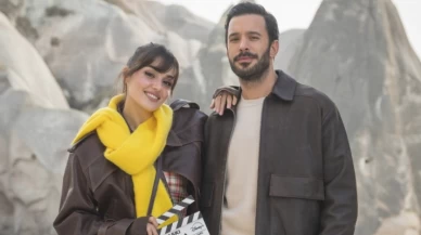 Hande Erçel ve Barış Arduç'lu Aşkı Hatırla Dizisi Kapadokya'da Sete Çıktı