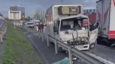 Bağcılar TEM otoyolunda zincirleme kaza