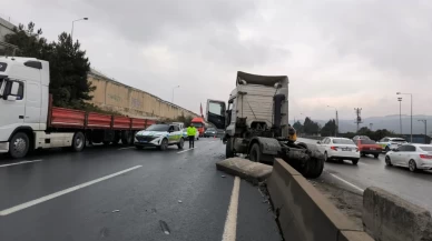 D100 karayolunda kaza: İstanbul yönünde trafik aksadı