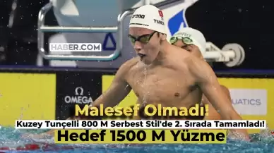 800 Metre Serbest Stil Yüzme Yarışında Kuzey Tunçelli 2. Oldu!