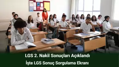 LGS 2. Nakil Sonuçları Açıklandı! İşte LGS Sonuç Sorgulama Ekranı