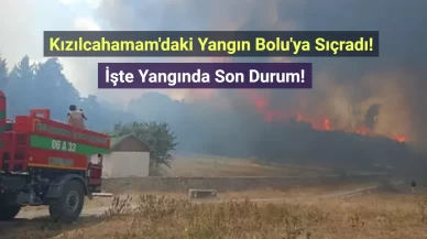 Ankara Kızılcahamam'daki Yangın Bolu Gerede'ye Sıçradı!