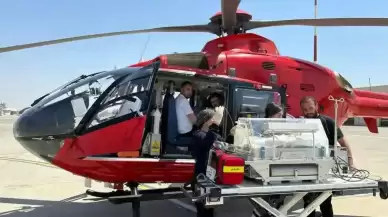 Erken Doğan Bebekte Solunum Yetmezliği Oluştu! Ambulans Helikopter ile Sevk Edildi