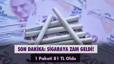 Bu Zam Sigarayı Bıraktırır: 1 Paketi 81 Lira Oldu