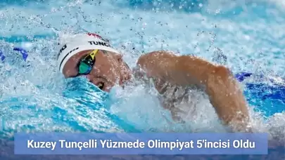 Kuzey Tunçelli Yüzmede Olimpiyat 5'incisi Oldu