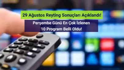 Reyting Sonuçları 29 Ağustos 2024: Dünün Reyting Birincisi Kim Oldu?