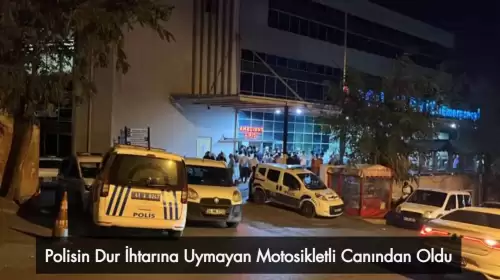 Kocaeli'de Polisin Dur İhtarına Uymayan Motosikletli Canından Oldu