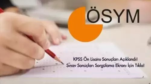 KPSS Ön Lisans Sonuçları Açıklandı: 2024 KPSS Ön Lisans Sonuç Sorgulama Ekranı İçin Tıkla