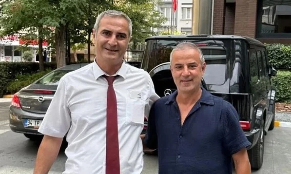 İsmail Kartal kendisine ikizi kadar benzeyen Fenerbahçe taraftarıyla buluştu