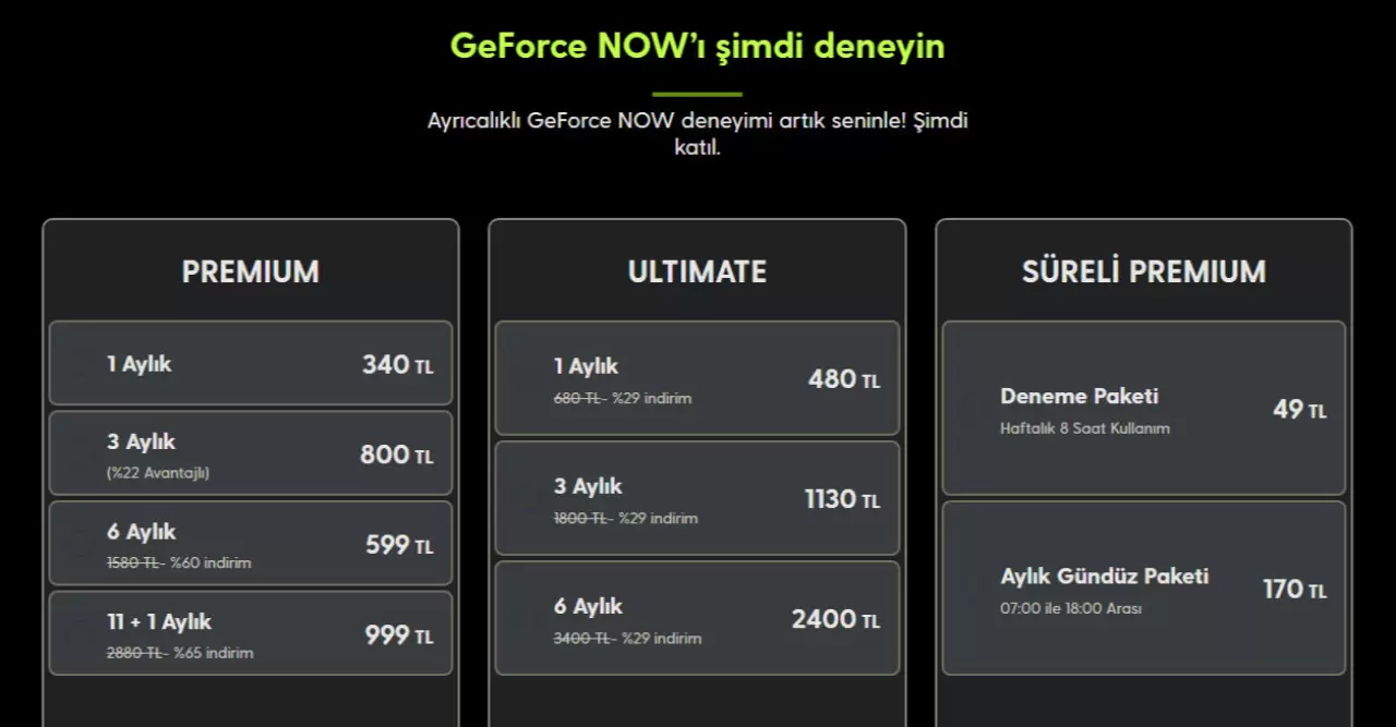 GeForce Now Türkiye'de artık RTX 480 ekran kartları kullanılabilecek! - 1. Resim